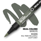 AK Interactive REAL COLORS MARKERS Ral 7009 Hellgrau-Light Grey