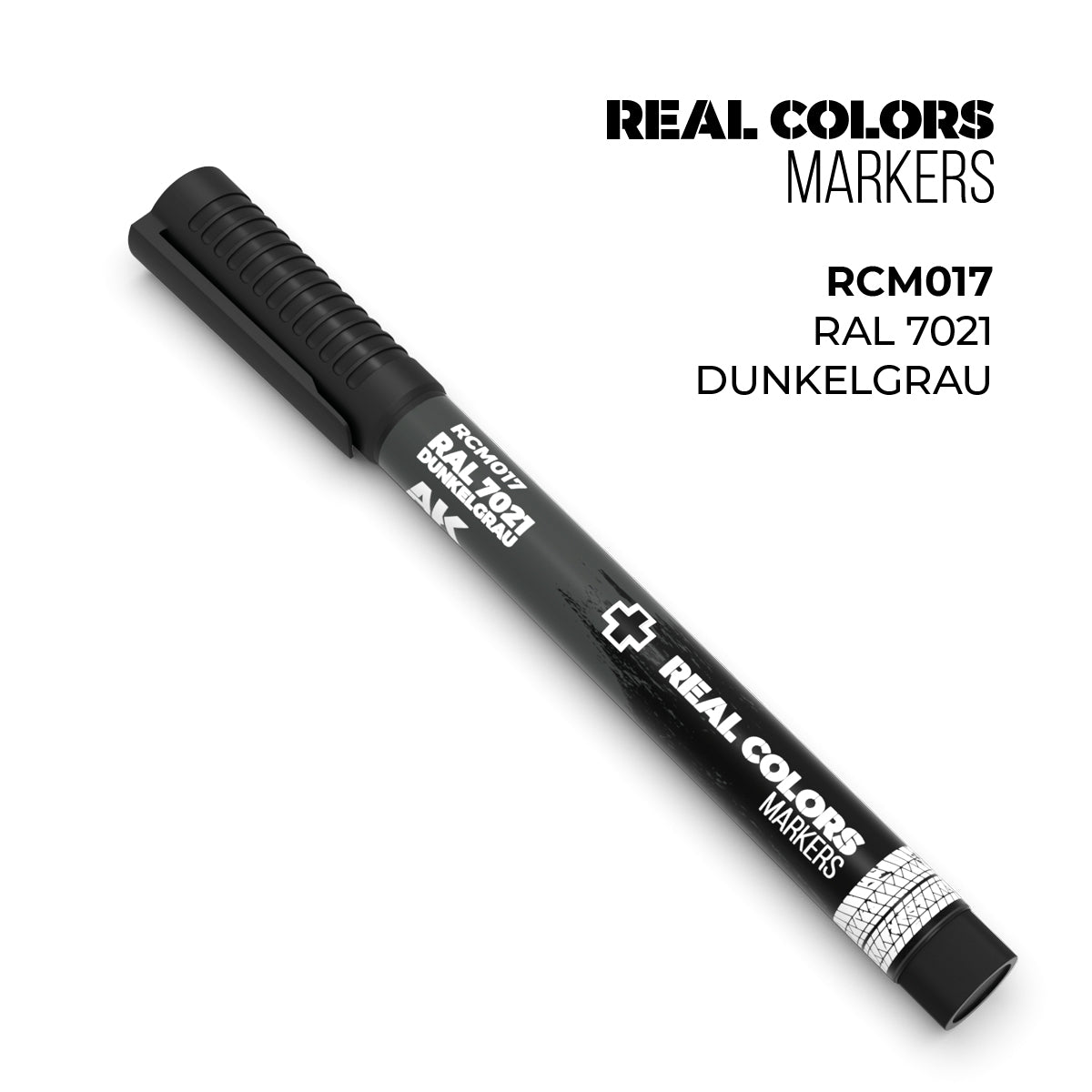 AK Interactive REAL COLORS MARKERS Ral 7021 Dunkelgrau