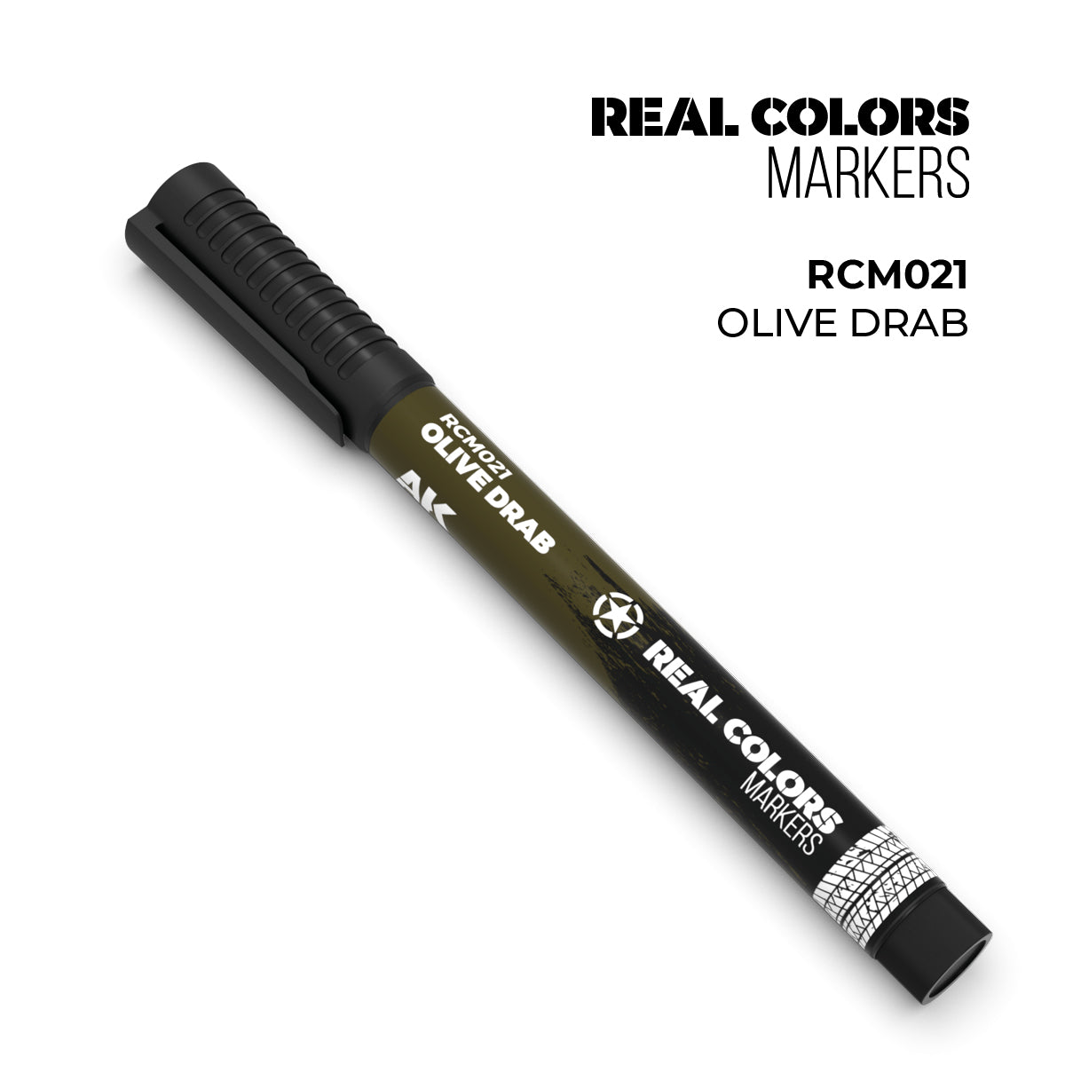 AK Interactive REAL COLORS MARKERS Olive Drab