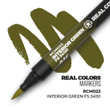 AK Interactive REAL COLORS MARKERS Interior Green Fs 34151