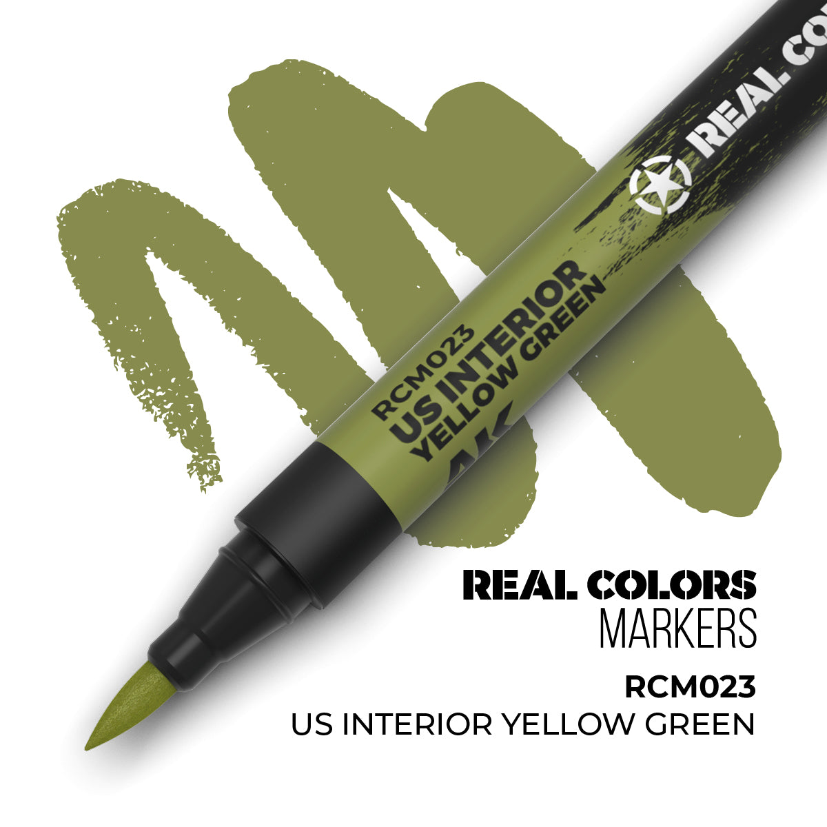 AK Interactive REAL COLORS MARKERS Us Interior Yellow Green