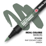 AK Interactive REAL COLORS MARKERS Raf Cockpit Grey-Green