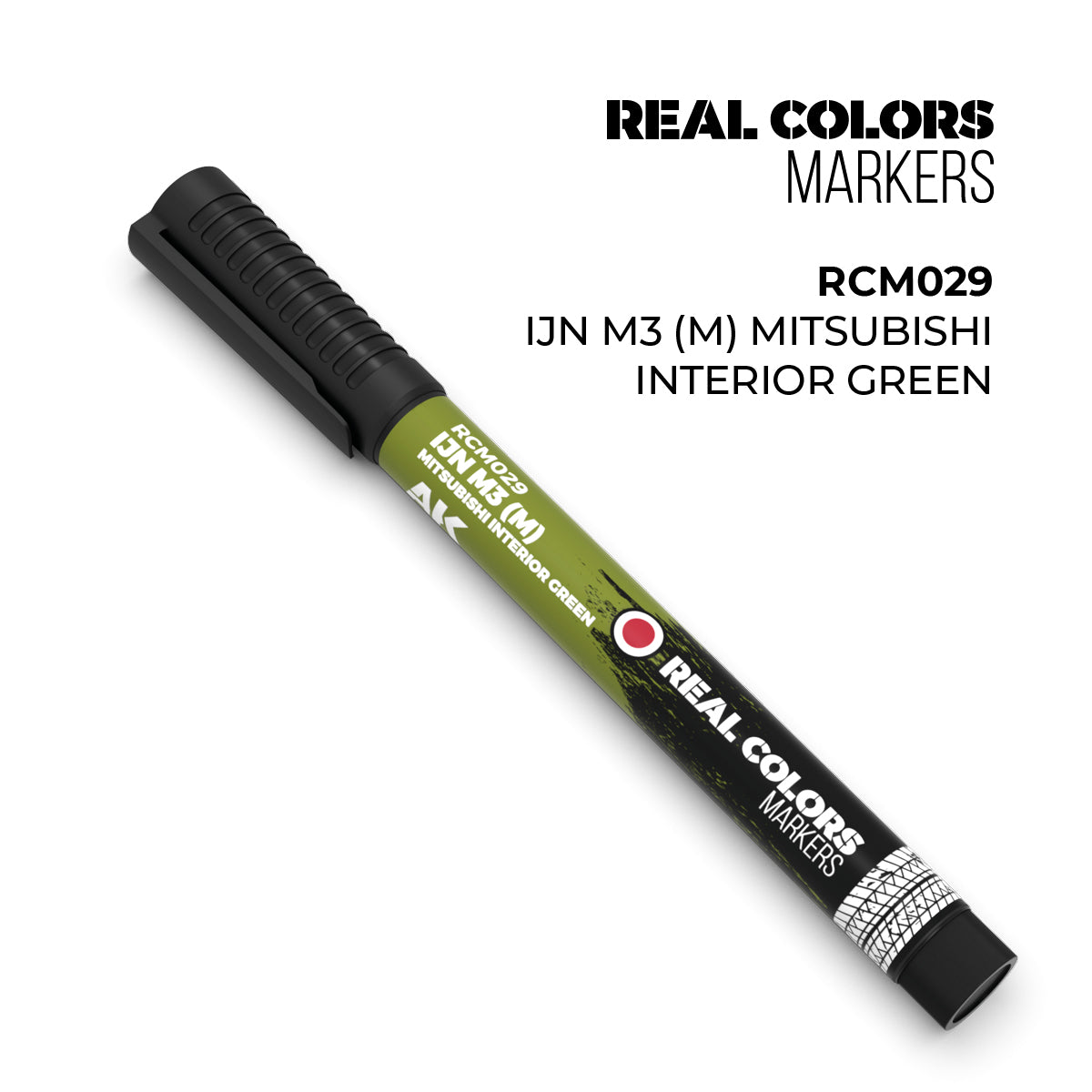 AK Interactive REAL COLORS MARKERS Ijn M3 (M) Mitsubishi Interior Green