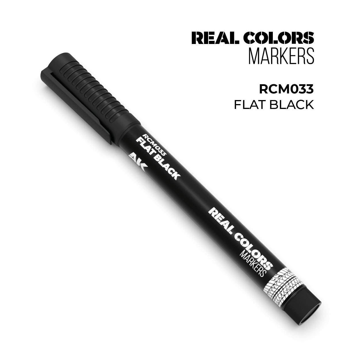 AK Interactive REAL COLORS MARKERS Flat Black