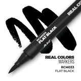 AK Interactive REAL COLORS MARKERS Flat Black