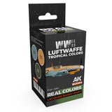 AK Interactive REAL COLORS SETS Wwii Luftwaffe Tropical Colors Set