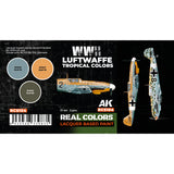 AK Interactive REAL COLORS SETS Wwii Luftwaffe Tropical Colors Set