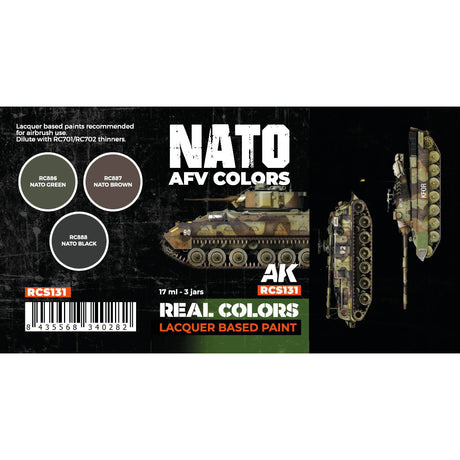 AK Interactive REAL COLORS SETS Nato Afv Colors Set