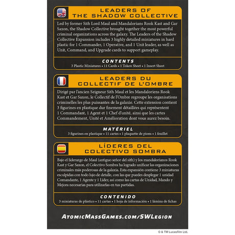 Star Wars Legion - Leaders of the Shadow Collective