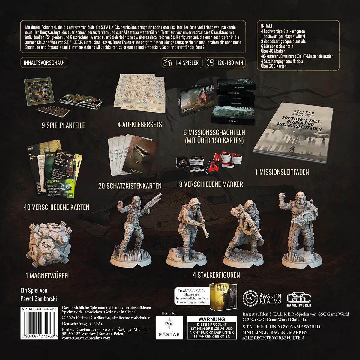 STALKER Das Brettspiel Erweiterte Ziele