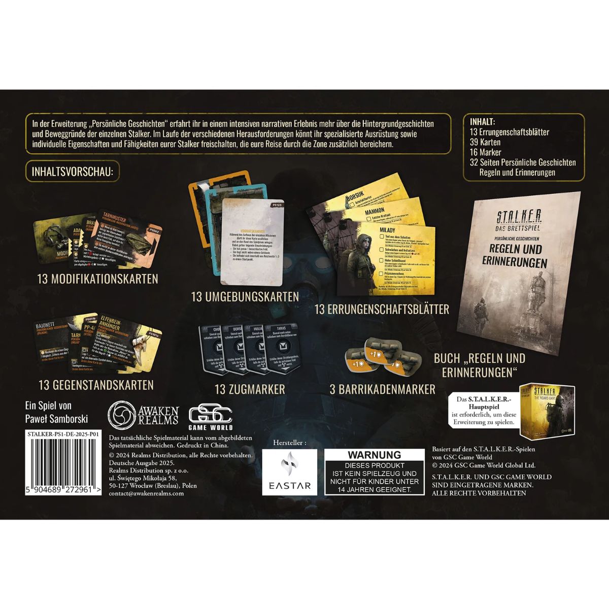 STALKER Das Brettspiel Persönliche Geschichten