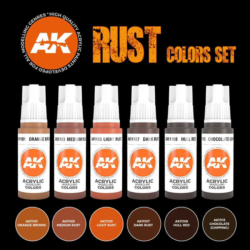 AK Interactive 3GEN Rust Set