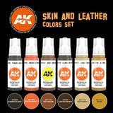 AK Interactive 3GEN Skin And Leather Colors Set