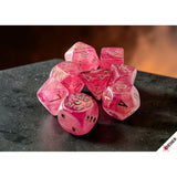 Shimmer Polyhedral Ignis/Gold 7-Die Set with bonus die