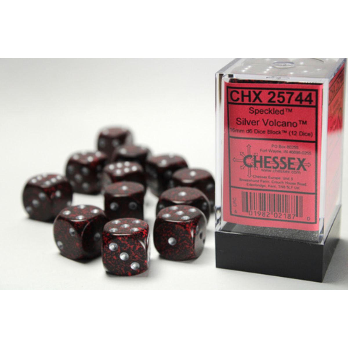Chessex Speckled W6x12 Silver Volcano