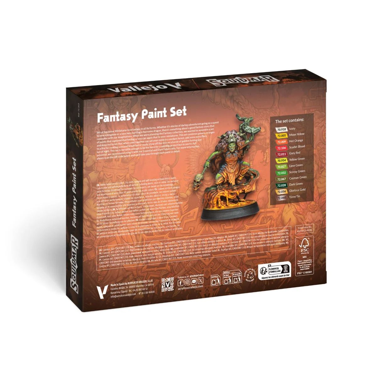Vallejo Squidmar x Fantasy Paint Set