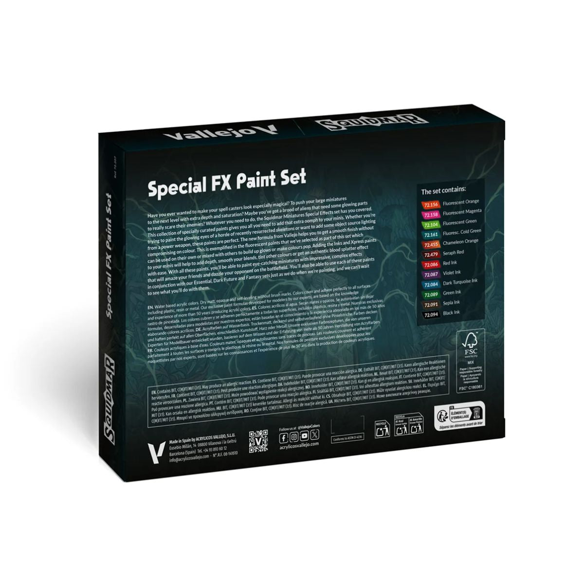 Vallejo Squidmar x Special FX Paint Set
