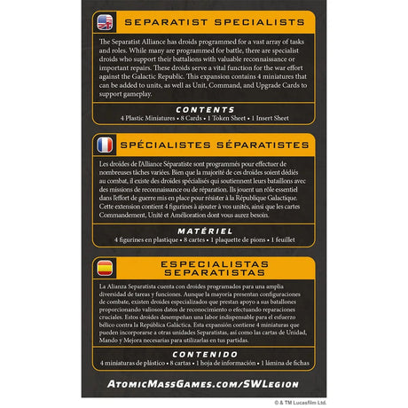 Star Wars Legion - Separatist Specialists