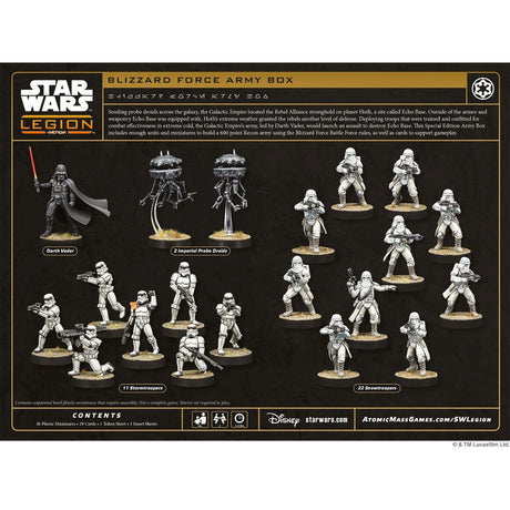 Star Wars Legion Blizzard Force Army Box Limited Edition Darth Vader Figure