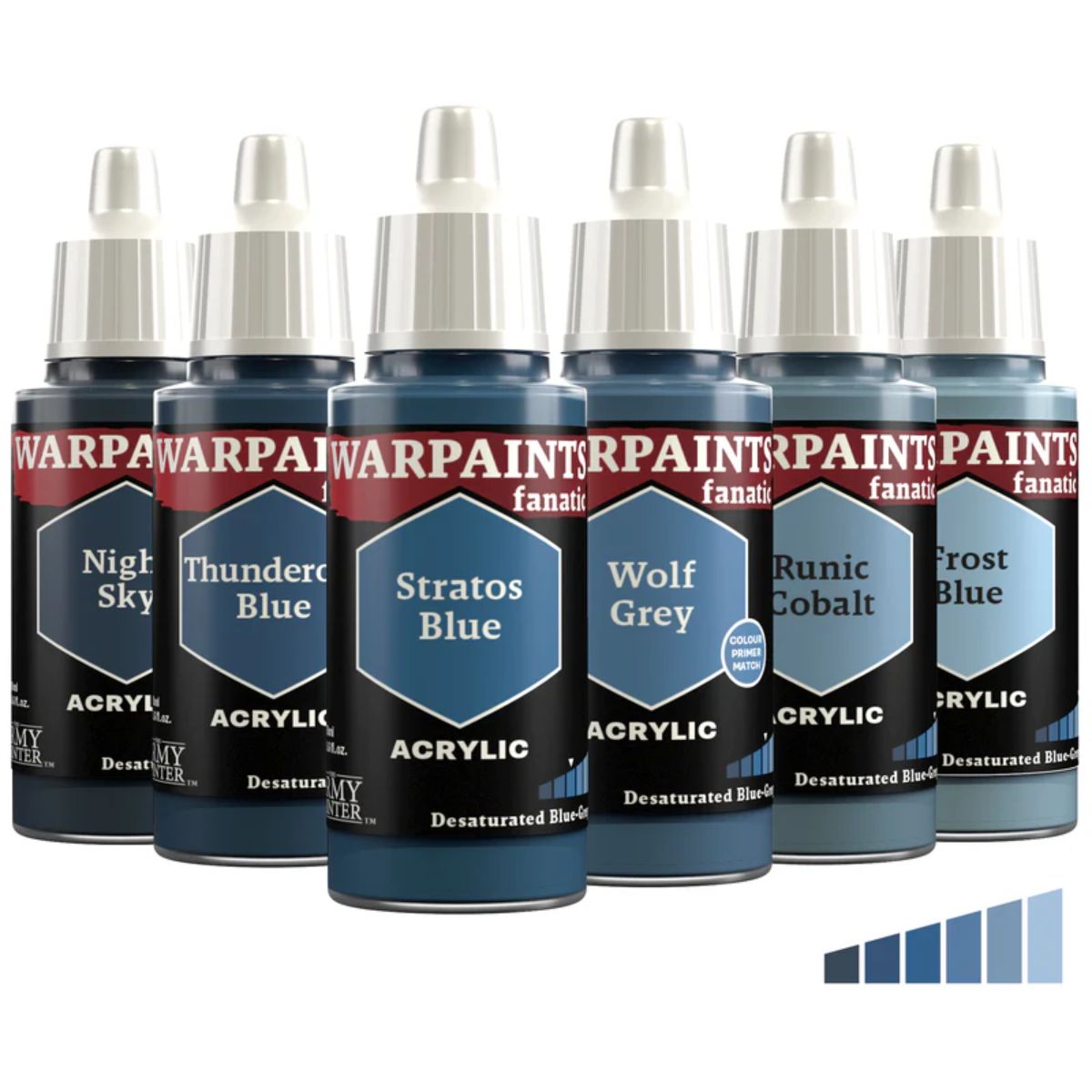 The Army Painter Warpaints Fanatic Desaturated Blue-Greys Bundle