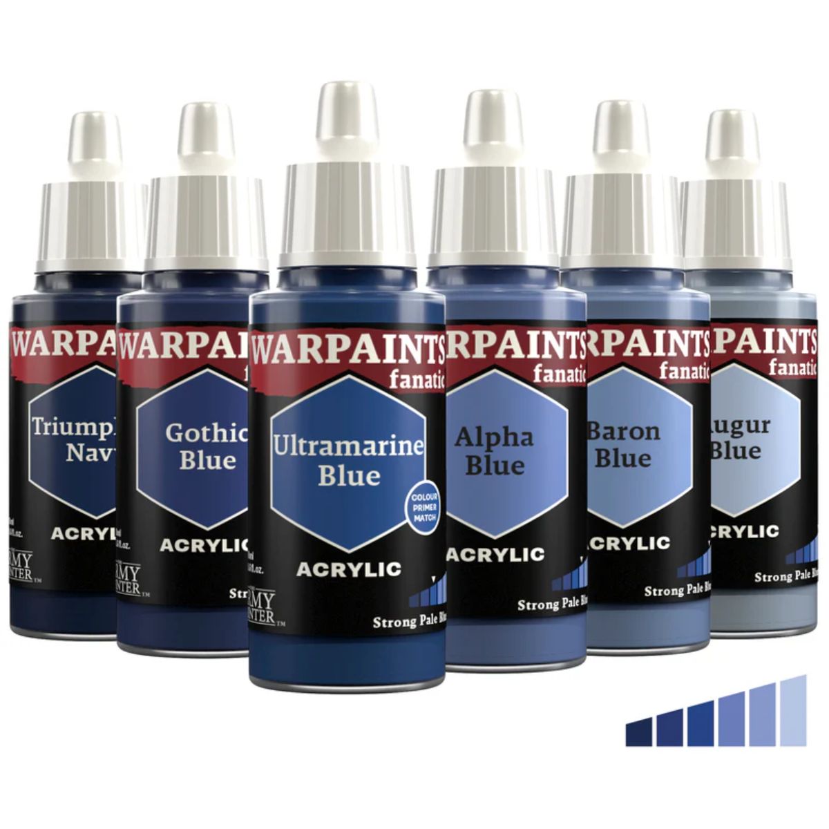 The Army Painter Warpaints Fanatic Strong Pale Blues Bundle