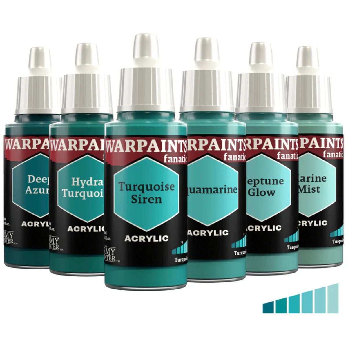 The Army Painter Warpaints Fanatic Turquoises Bundle