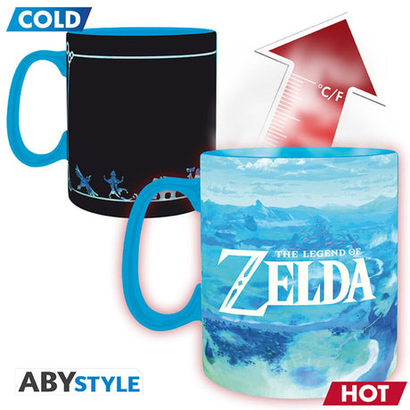 The Legend Of Zelda Tasse Heat Change 460ml Breath The Wild