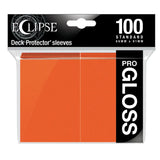Ultra Pro Eclipse Gloss Standard Sleeves Pumpkin Orange