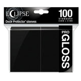 Ultra Pro Eclipse Gloss Standard Deck Protector Sleeves 100ct Jet Black