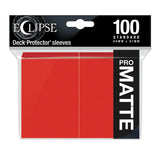 Ultra Pro Eclipse Matte Standard Sleeves Apple Red