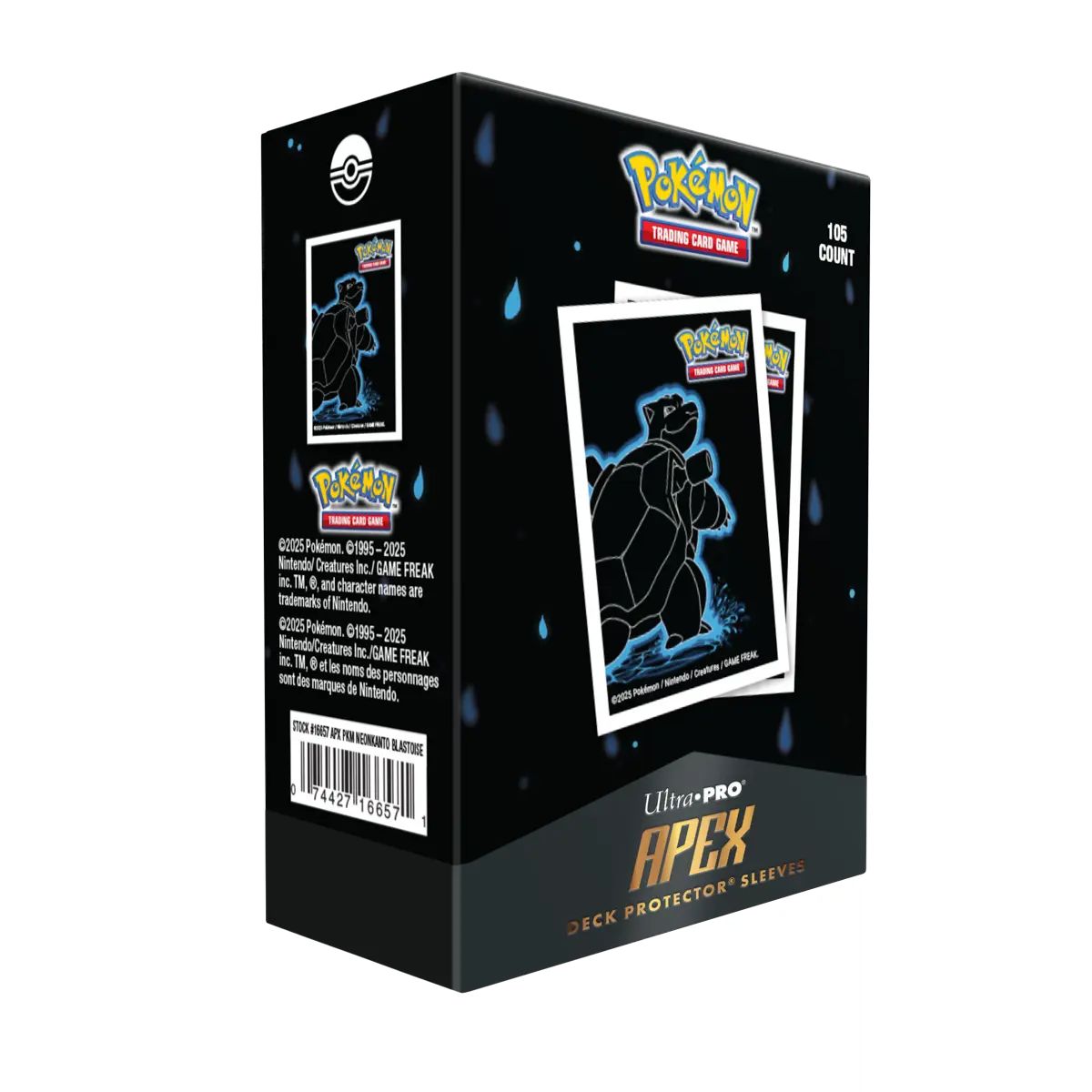 Ultra Pro Neon Kanto Turtok APEX Deck Protector® Sleeves 105ct