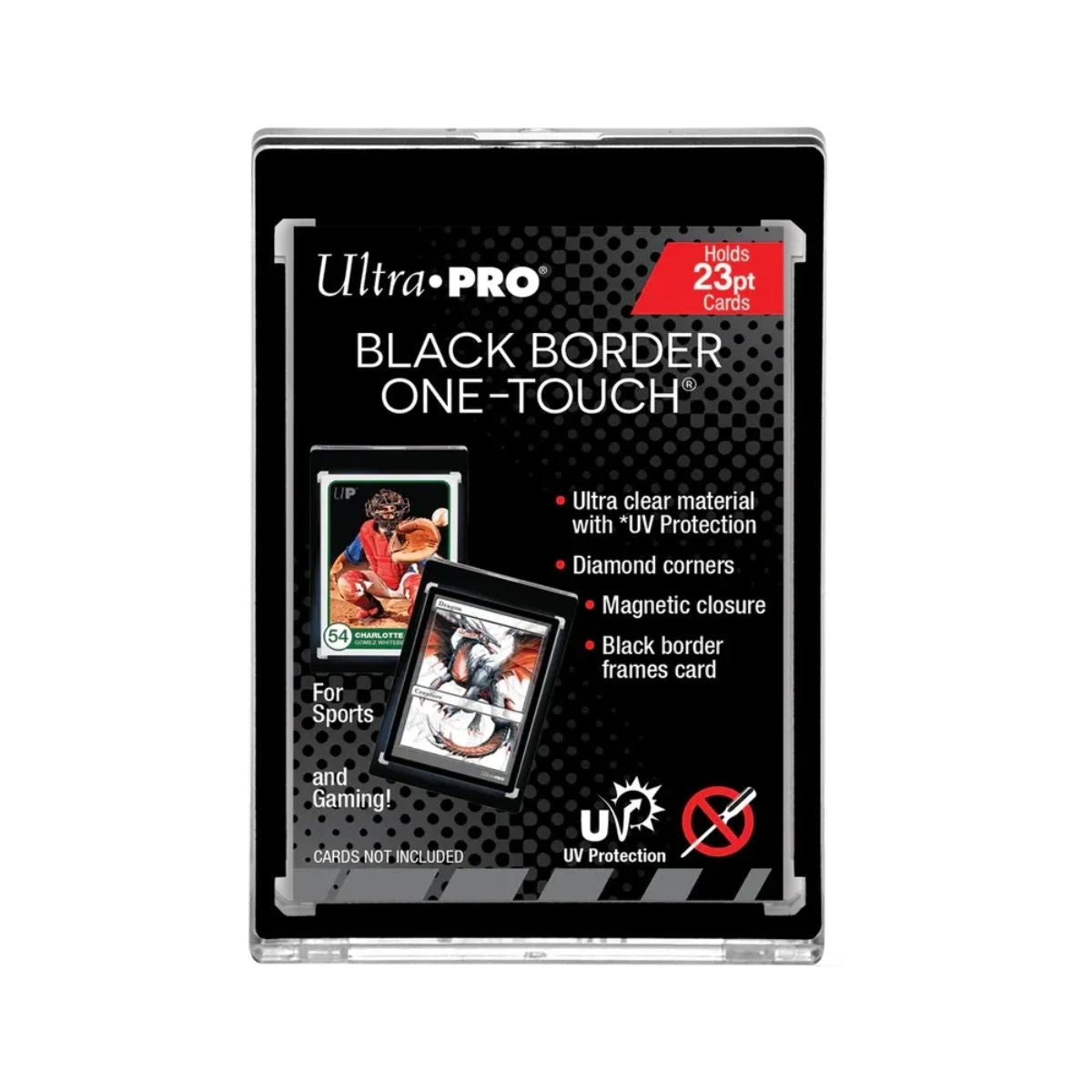 Ultra Pro One-Touch Magnetic Card Holder UV 23pt Black Border
