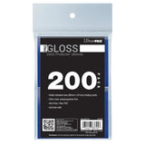 Ultra Pro PRO-Gloss Standard Deck Protector Sleeves Bundle (200ct) Blue
