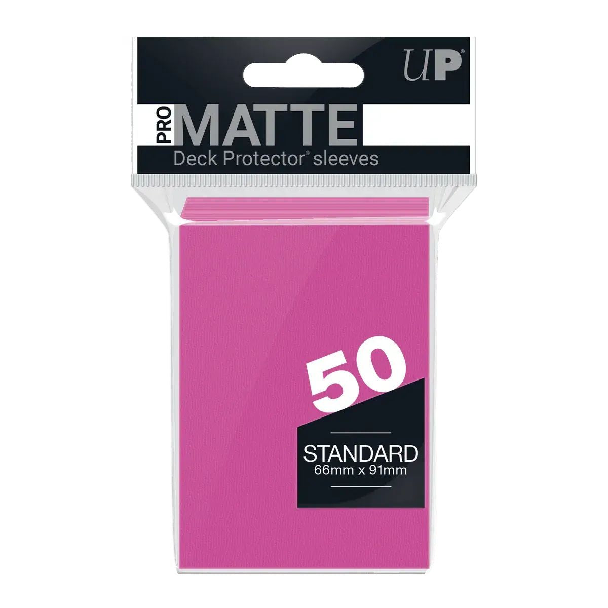 Ultra Pro PRO-Matte 50ct Standard Deck Protector® Sleeves Bright Pink