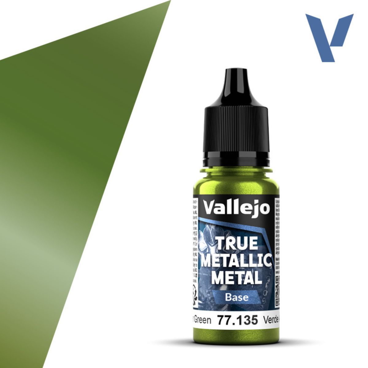 Vallejo Amber Green 18 ml - True Metallic Metal Base
