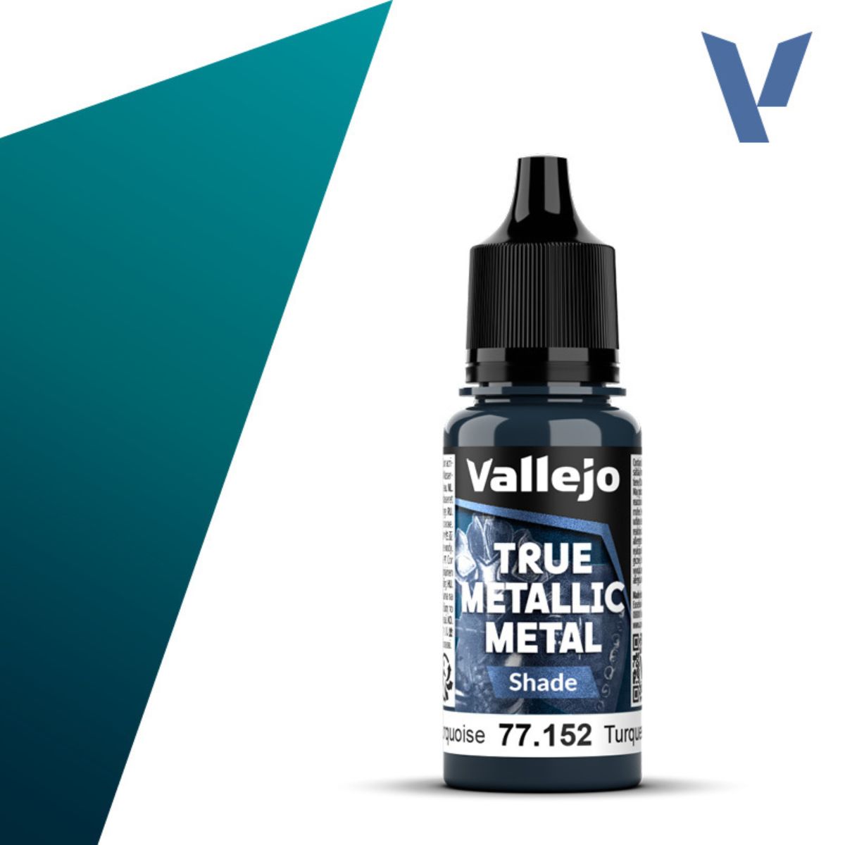Vallejo Hydra Turquoise 18 ml - True Metallic Metal Shade