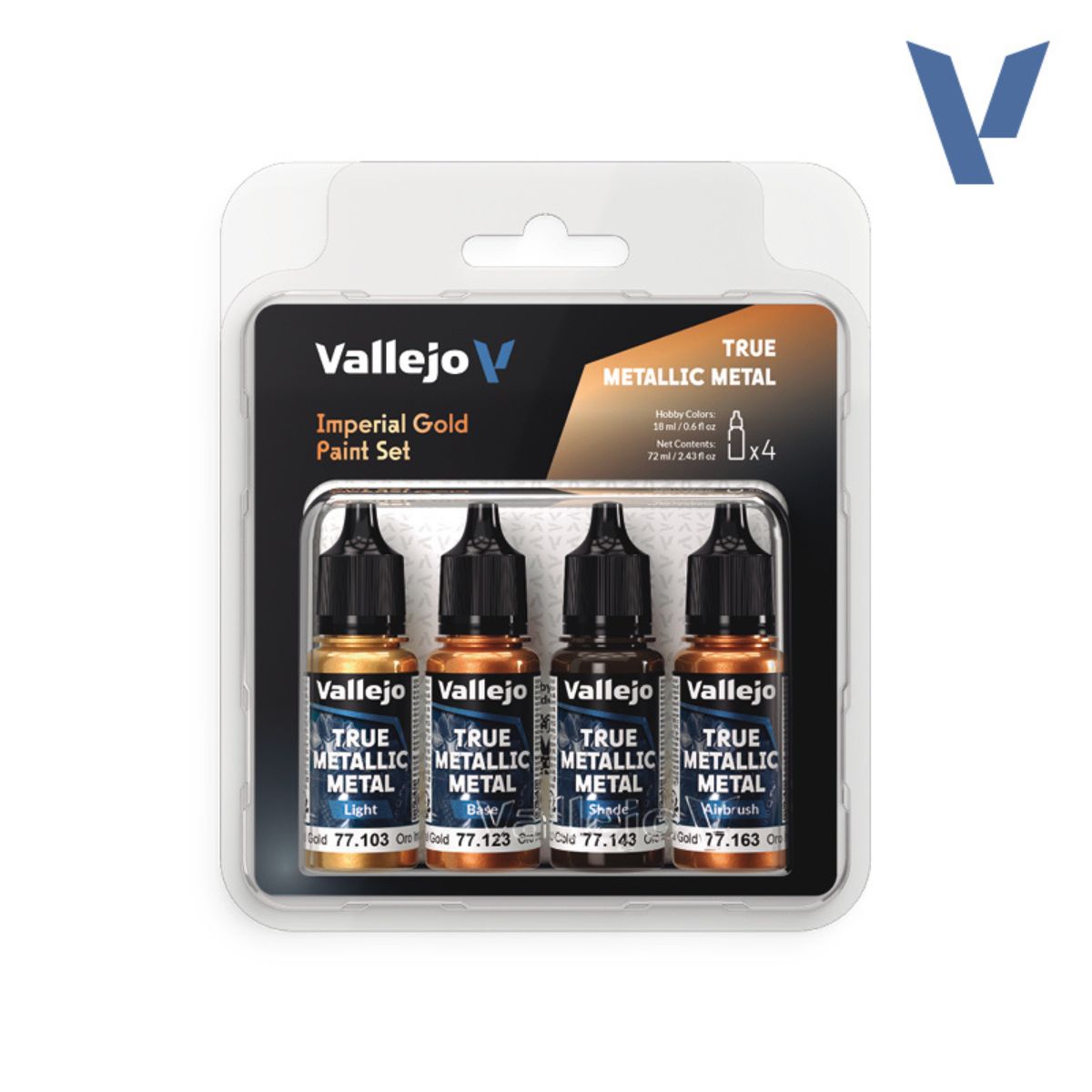 Vallejo Imperial Gold - True Metallic Metal Paint Set