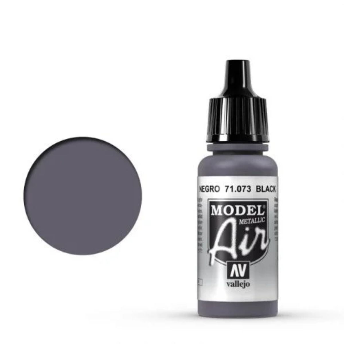 Vallejo Model Air 073 Black Metal (17 ml)