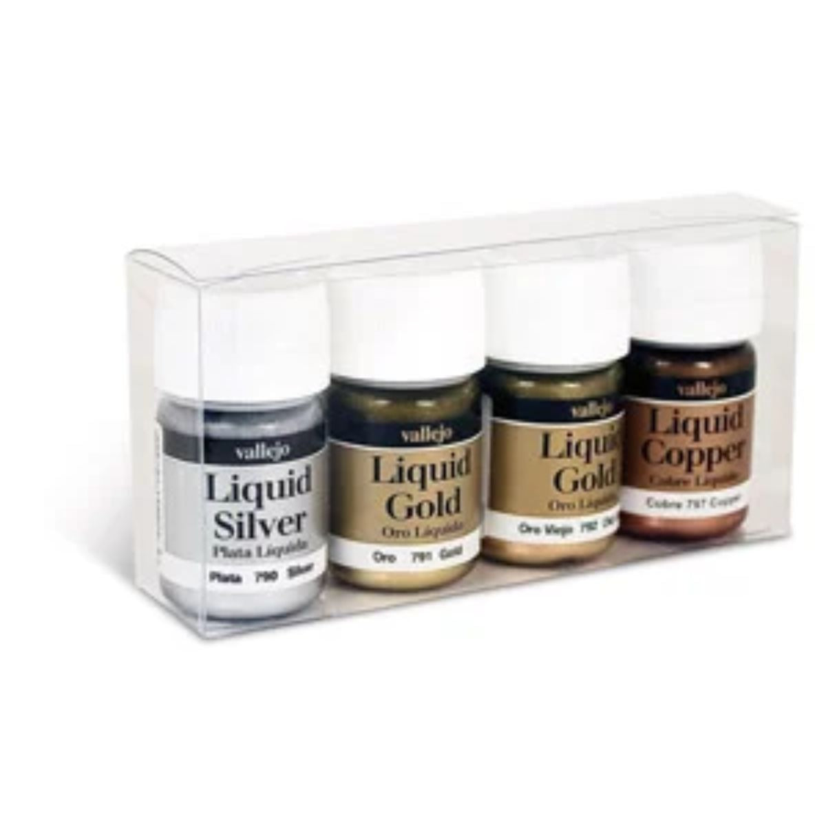 Vallejo Model Color Liquid Gold Set (4x 35 ml)