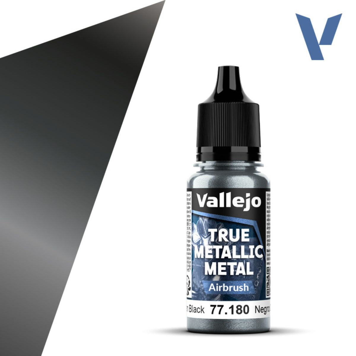 Vallejo Obsidian Black 18 ml - True Metallic Metal Airbrush