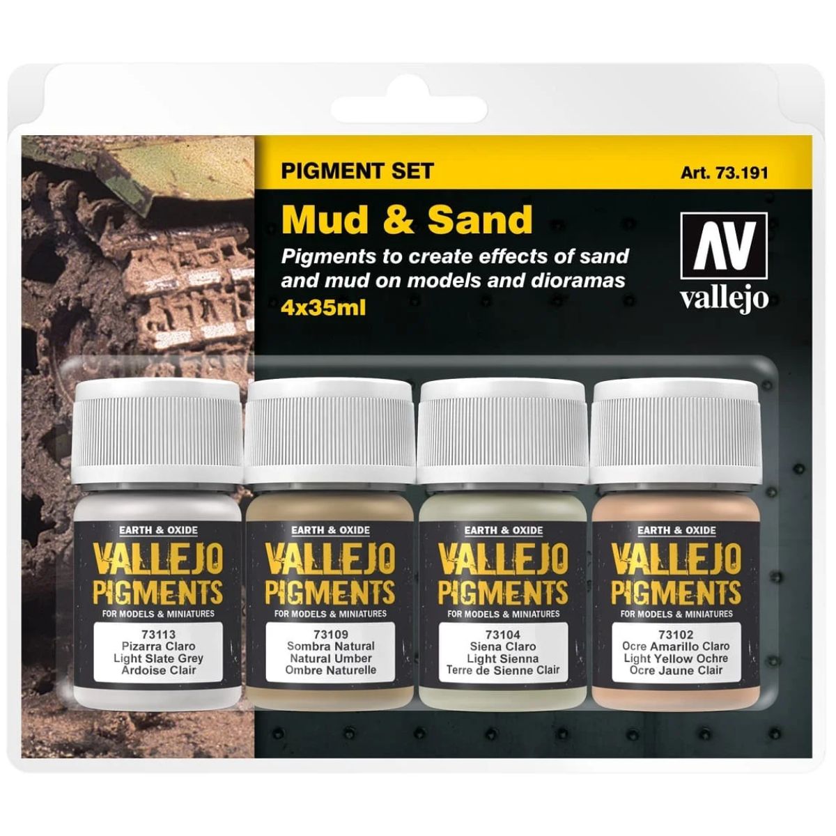 Vallejo Pigment Set "Mud & Sand" (4)
