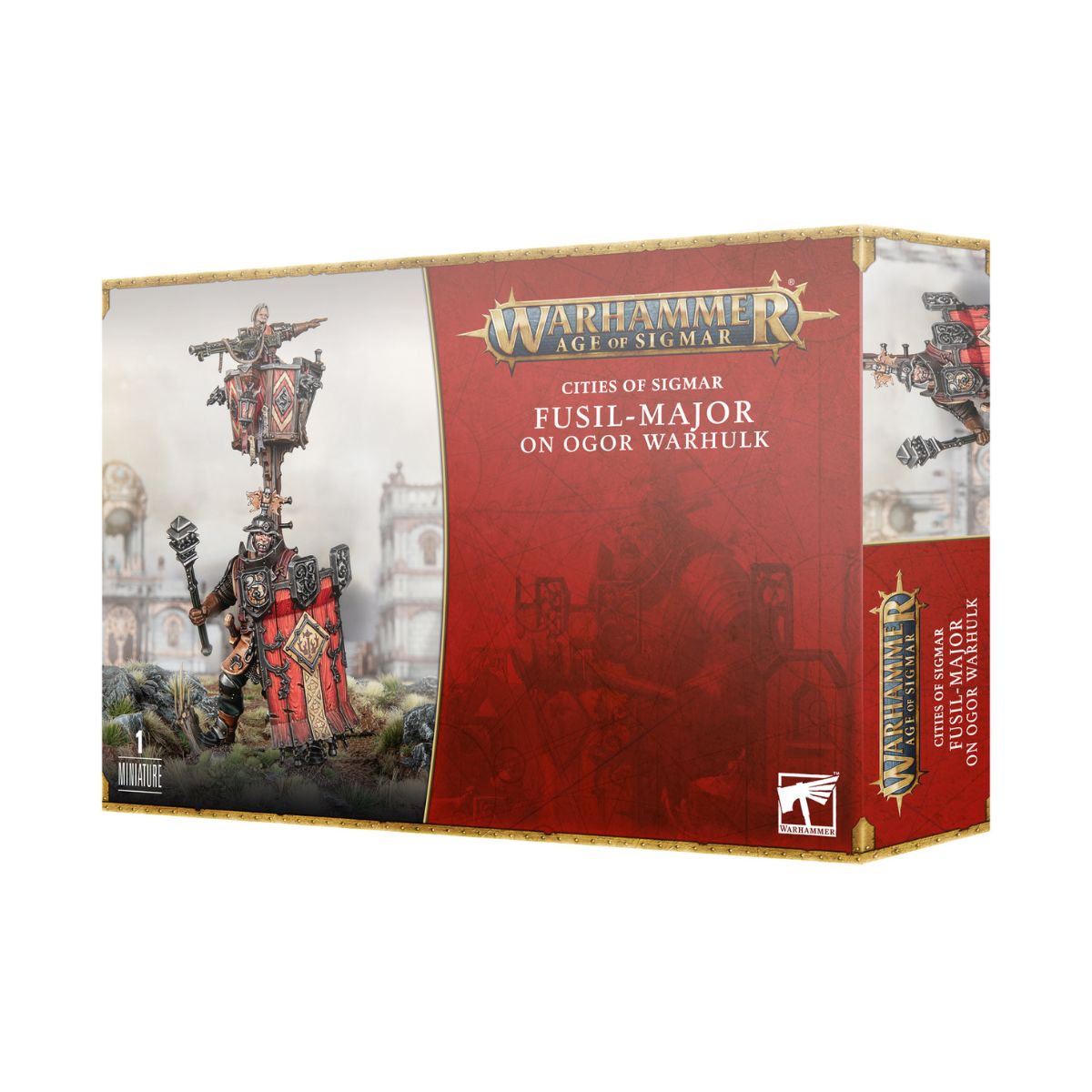 Warhammer Age of Sigmar Cities of Sigmar Fusil-Major on Ogor Warhulk