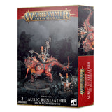 Warhammer Age of Sigmar Fireslayers Auric Runefather on Magmadroth