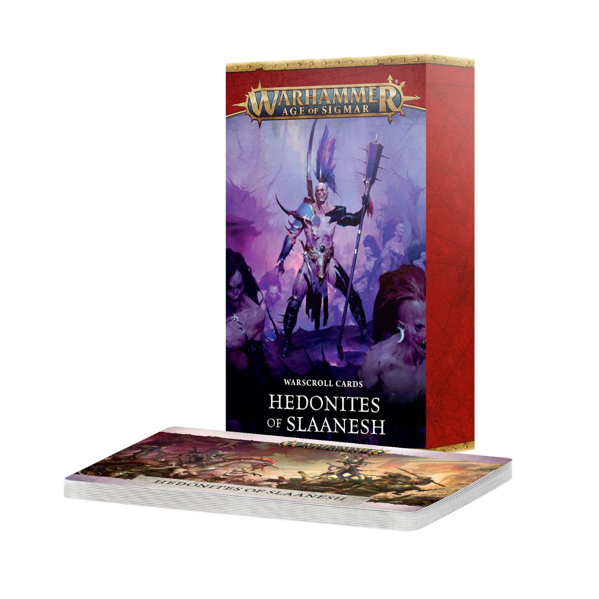 Warhammer Age of Sigmar Hedonites of Slaanesh Warscroll Cards Englisch
