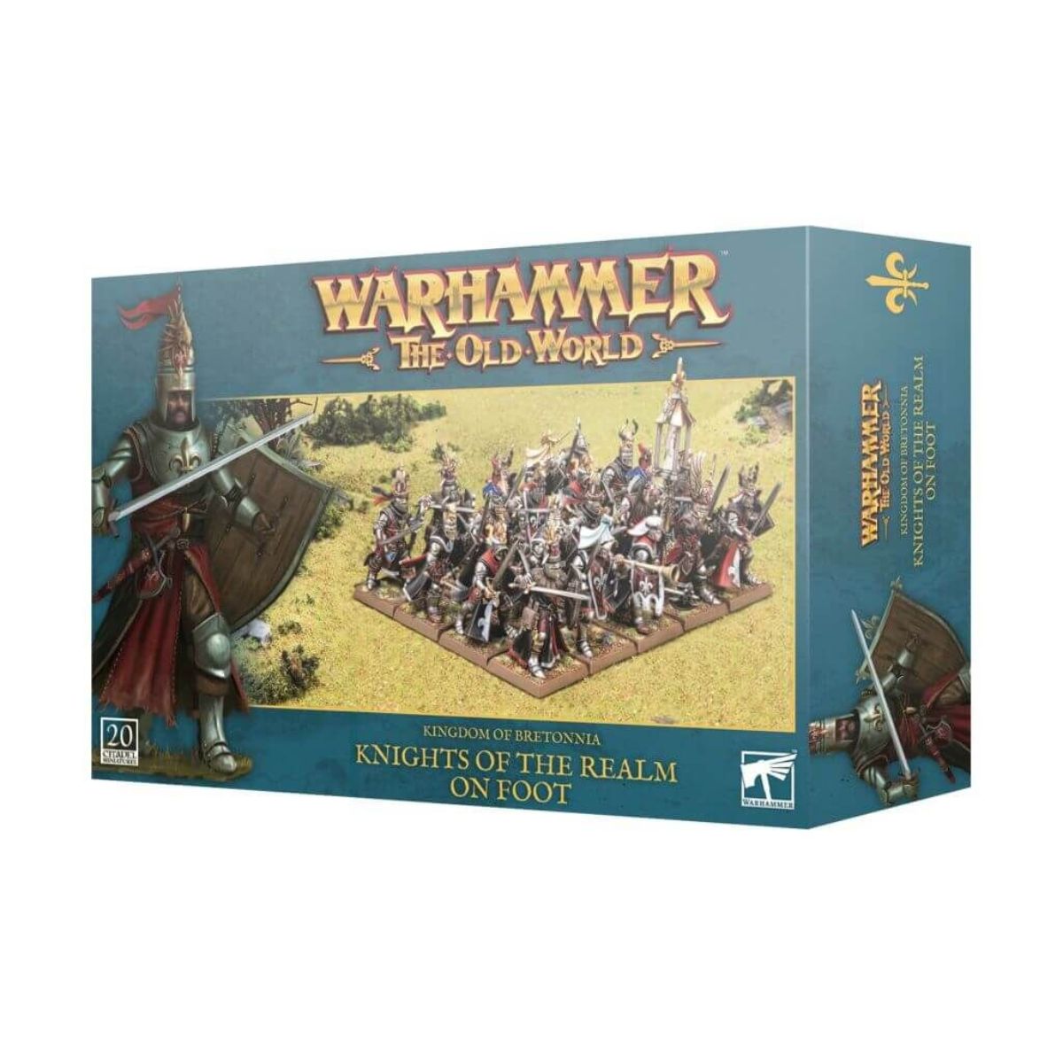 Warhammer The old World Kingdom of Bretonnia Knights of the Realm on foot