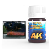 AK Interactive Weathering Effects Brown Streaking Grime for Red Hulls