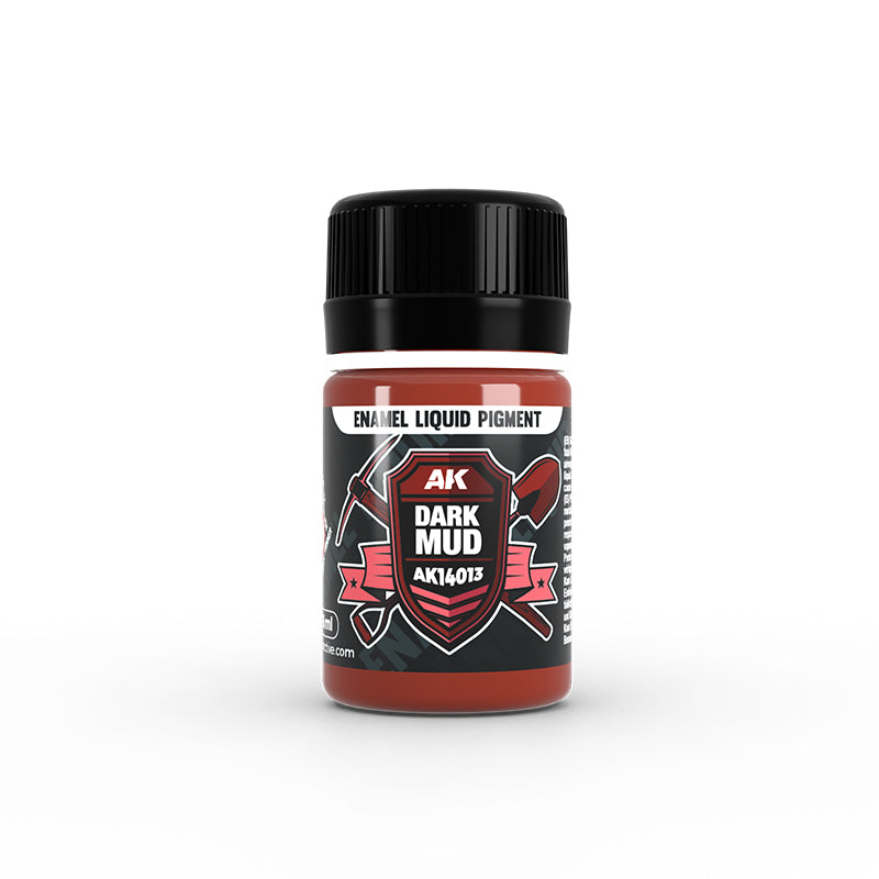 AK Interactive Enamel Liquid Pigments Dark Mud