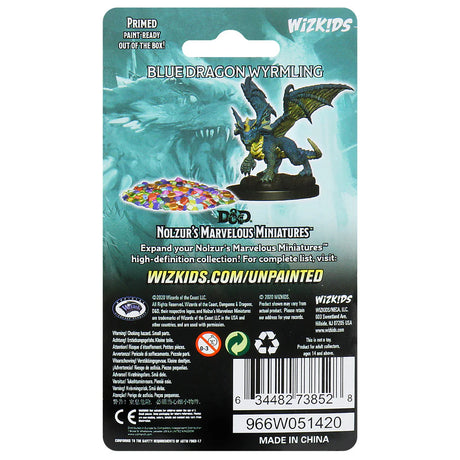 D&D Nolzur's Marvelous Miniatures - Blue Dragon Wyrmling