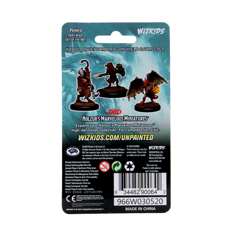 D&D Nolzur's Marvelous Miniatures - Kobold Inventor, Dragonshield & Sorcerer
