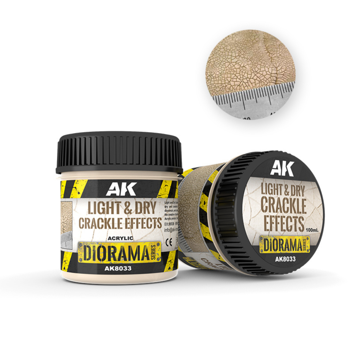 AK Interactive LIGHT & DRY CRACKLE EFFECTS - 100ml (Acrylic)